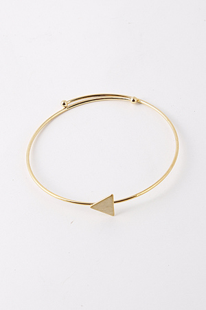 Layover Triangle Pendant Bar Bracelet 5FAB5